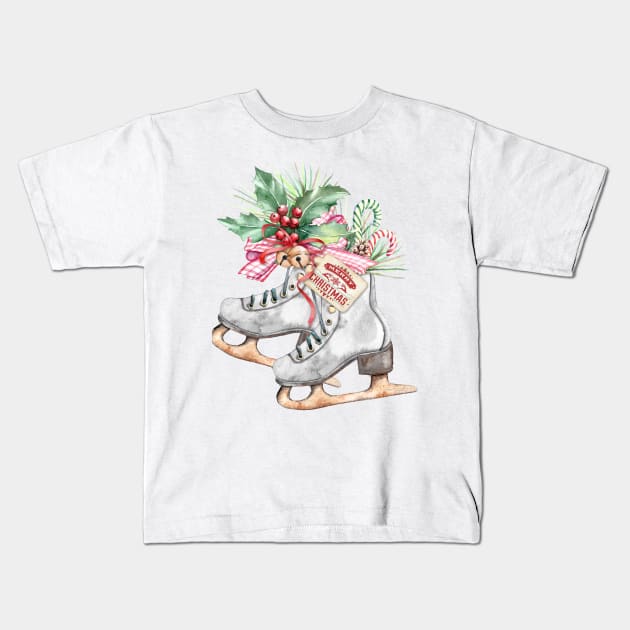 Winter Wonderland A2 Kids T-Shirt by Jean Plout Designs